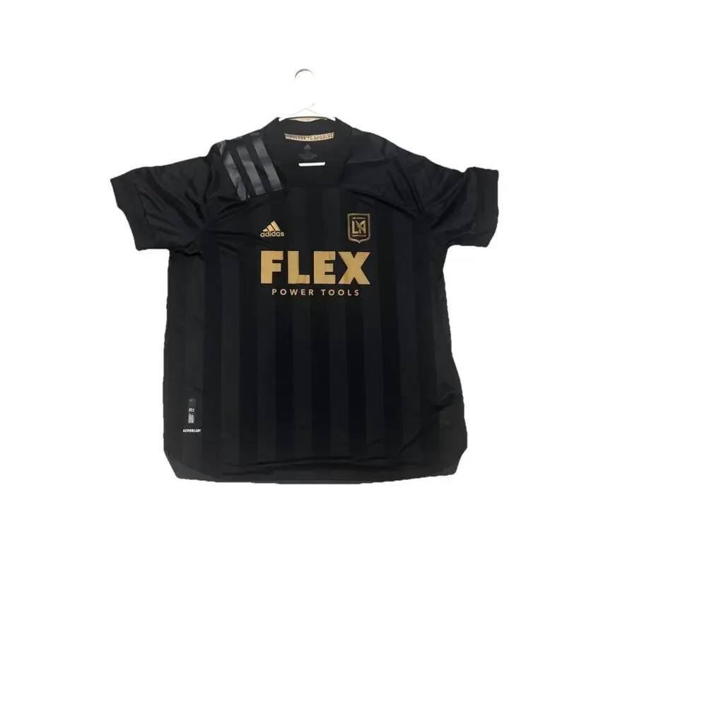 NWOT LAFC Adidas Blackout Soccer Jersey FLEX Power Tools Mens 2XL